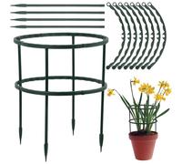 Supporto Per Piante, Pali Per Pomodori, Sostegno Per Piante Rampicanti Interno, Anello Di Sostegno Per Piante Da Giardino, Per Piante In Vaso, Pomodori, Ortaggi, Peonie 20x24 Cm