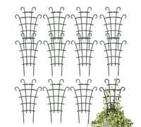 Supporto per Piante Rampicanti da Interno - 12 Pezzi Piccoli Paletti Impilabili - Supporto per Piante Rampicanti - per Esterno, Casa, Rose, Clematis, Verdure, Pomodori, Uva, Aziende Agricole,