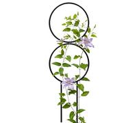 Supporto per piante rampicanti, per uso esterno, supporto in metallo regolabile in altezza, per piante rampicanti, per interni ed esterni, casa, giardino, ortaggi, orchidee rosa