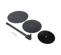 Supporto per piante resistente con tre opzioni di altezza per contenitori a forma di cono, realizzato in robusto acrilico e metallo con finitura nera per patio (sollevatore corto per piante)