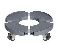 Supporto per piante rotabili Base a rulli per piante rotonde - Piattaforma di rotolamento portatile per piante - Supporto per piante rotabili a carico forte, grande vaso per interni ed esterni