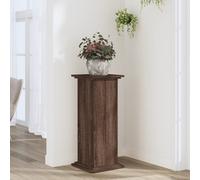 Supporto per Piante Rovere Marrone 33x33x80cm Legno Multistrato
