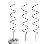 Supporto per Piante - Set Di 3 Bastoni In Ferro Con Forma Attorcigliata,43 Centimetri Supporti a Torsione per Pomodori | Per Utilizzo in Interno ed Esterno per Giardino Pomodori Rose e Piante Rampican