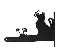 Supporto Per Piante Sospese - Supporto A Forma Di Gatto Resistente Da 30 Cm - Ganci da Parete per Vasi Fiori - Per Interno Estterno Soggiorno Giardino Fioriere Campane Lanterne