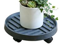 Supporto per piante su ruote - Contenitore per piante in ABS con ruote | Base per vaso resistente | Rullo per piant con rotelle bloccabili per fioriera in vaso da fiori, trasporto in interni, giardin