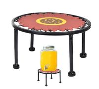 Supporto per piante, supporto per dispenser di bevande | Base per dispenser per bevande | Supporto in vaso nero in ferro resistente per giardino esterno, portico, balcone, patio