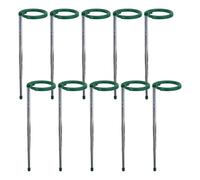 Supporto Per Piante,Tutori Per Piante Da Interno Con Altezza Regolabile - 10 Pezzi in Acciaio Inossidabile con Morsetto per Pomodori Fagioli Gigli Girasoli Bonsai - per Pomodori Peperoni Fagioli Orchi