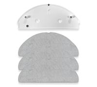 Supporto per piastra di ricambio per mocio e 3 panni per mocio, compatibile con Xiaomi Robot Vacuum S20, D106, accessori, staffa di ricambio per mocio, supporto (bianco)