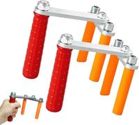 Supporto per piastre con maniglia manico a due componenti per una presa sicura, in coppia Carrier per il trasporto maneggevole Gambe Trasporto colore arancione