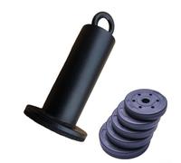 Supporto per piastre per bilancieri da 48 mm, in ferro resistente, con diametro esterno di 75 mm, accessorio per attrezzature per il fitness per l'allenamento della forza in palestra a casa