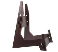 Supporto per Piatti da Tavolo in Legno, Stile Rustico Color Caffè | Stabile e Delicato, per Scuole e Fiere, Sostiene Oggetti Sicurezza, Facile da Toccare
