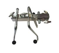 Supporto per piatti regolabile con morsetto di estensione braccio braccio professionale in lega di zinco clip per piatti