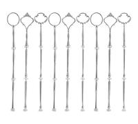Supporto per piatto da torta 10 SET Alzata for torta Hardware Vassoi da dessert Asta di supporto Accessori for cupcake a 3 livelli Artigianato