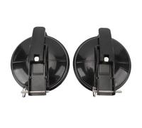 Supporto per piedino per tenda da campeggio Stile chiusura Supporto stabile Staffa robusta per T4 T5 T6 da spiaggia T7 Roulotte Materiale ABS Diametro 12 cm Confezione da 2 (Nera)