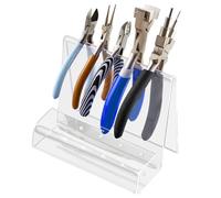 Supporto per pinze in acrilico, organizer per pinze trasparente, organizer moderno, per officina, con espositore per strumenti di creazione e banco