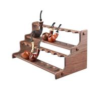 Supporto per Pipe per Tabacco in Legno per 16 Pipe per Tabacco, Realizzato a Mano in Legno massello Rastrelliera per Pipe a Doppio Strato di Grande capacità