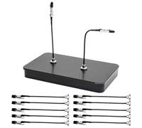 Supporto per pittura da 15 cm, supporto in metallo, set di supporti per aerografo per hobby con morsetti a pieghevoli, base magnetica per mappe, foto, appunti, fai da te