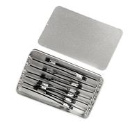 Supporto per pittura in miniatura - Base per utensili a spruzzo da 12 pezzi, materiale in gomma ferrosa, clip facili da tenere, perfetti per dormitori, hobby scuola, ufficio, officina, industria