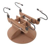 Supporto per Pittura Modelli Auto e Carri Armati Gj1022a con Morsetto | Legno e Metallo, Base Rialzata con Piedini Antiscivolo, Regolazione Personalizzabile e Blocco Angolare