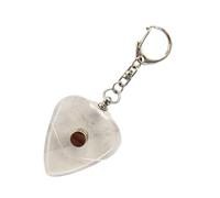 Supporto per plettri per chitarra - 4,65 x 1,77 pollici, custodia leggera per plettri, accessorio per portachiavi, organizer per clip musicali con design trasparente | per uomini e donne