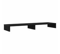 Supporto per pod Monitor nero Dab 100x27x10 cm con divisori | Stabile, a base di legno, ergonomica, resistente all'umidità, facile da pulire, con divisori