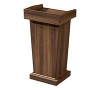 Supporto per podio con venature del legno, per chiese e cerimonie, grande pulpito di presentazione con tappo per bordi, scrivania stabile per dibattiti e conversazioni in pubblico