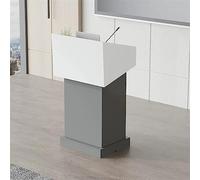 Supporto per podio da chiesa grigio chiaro robusto con ampio spazio per matrimoni, uffici, aule e ristoranti, design per parlare in pubblico