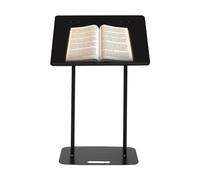 Supporto per podio da pavimento regolabile in altezza, portatile, in acrilico, per aule, multifunzione, per parlare e leggere, con tappo per bordo