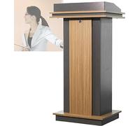 Supporto per podio in legno, altezza regolabile, per aule, chiese, hotel, ideale per istruzione, formazione, banchetti e parlare in pubblico