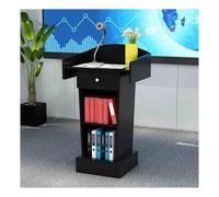 Supporto per podio in legno bianco, versatile, per chiese, aule, eventi e presentazioni, pulpito con cassetto portaoggetti per migliorare il coinvolgimento e la nizzazione