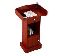 Supporto per podio in legno con cassetto e porta, ideale per chiese, scuole, seminari e aule scolastiche, presentazione professionale, pulpito per migliorare gli impegni parlanti