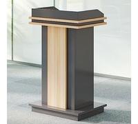 Supporto per podio in legno con mensola, supporto per padrona di casa, insegnante per scuola, pulpito della chiesa, reception per eventi, mobili in legno resistente