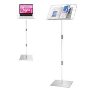 Supporto per podio, leggi e podi, podio in acrilico, supporto portatile per podio, angoli regolabili con base in metallo, podio per hiesa, matrimoni, discorsi, 40,6 cm di lunghezza x 30,5 cm