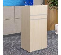 Supporto per podio regolabile bianco con contenitore, versatile leggio per chiesa, scuola, ufficio e conferenze, spazioso tavolo per presentazioni e dibattiti (50 x 40 x 105 cm/20 x 16 x 41 pollici)