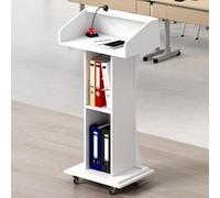 Supporto per podio regolabile in legno con leggio Sto - Ele per chiesa, ufficio, scuola, casa e conferenze, regolabile in altezza, design versatile per riunioni e presentazioni