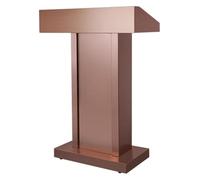 Supporto per podio resistente per leggio - Supporto leggero e stretto per pulpito per chiesa e aula - Scrivania versatile per lettura o computer portatile, finitura caffè chiaro