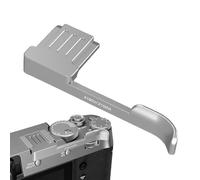 Supporto per pollice in lega di alluminio, supporto per slitta con cuscinetto in silicone antigraffio, 6,5 x 2,9 x 1,1 cm, accessori per fotocamera in nero o argento per fotocamera e scatti stabili