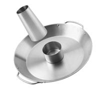 Supporto per Pollo Arrosto in Acciaio Inox Argento, Manico, Multiuso | Superficie Liscia e Delicata, Alta Durezza, per Barbecue e Arrosti