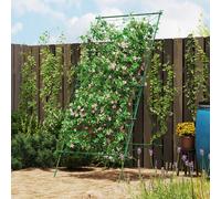 Supporto per Pomodori a forma di A a Livelli Regolabili con Rete, in Acciaio, PE e PP, 101x133x227 cm, Verde