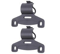 Supporto per pompa per bicicletta in plastica nera, clip fissa per pompa per bicicletta, supporto per gonfiatori, forniture per bici da stra