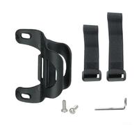 Supporto per pompa per telaio della bicicletta, staffa di montaggio a clip in nylon per gonfiaggio da ciclismo, accessori per bici da strada, mountain bike, facile da installare, nero (C)