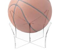 Supporto per porta palla trasparente - Espositore da calcio acrilico per pallavolo pallacanestro pallone da calcio, display chiari stand vetrina trofeo | Presentazione di cimeli sportivi pro de sp