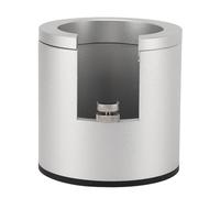 Supporto per portafiltro in lega di alluminio, base regolabile in altezza per la pressatura del caffè, adatta a portafiltro da 51 mm, 53 mm e 58 mm, accessorio per macchina da caff (Argento)