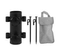Supporto per portatile, supporto per tende a staffe, 3,94 x 1,46 x 1,46 pollici, Heavy-Duty Rust-Proof Steel Stand, Canopy Setup, Compact Ground Anchors for Outdoor Camping Fishing