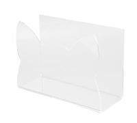 Supporto per posta in acrilico, trasparente per desk Organizer, design elegante con base robusta e cuscinetti adesivi antiscivolo per la casa e l'ufficio scolastico