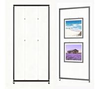 Supporto Per Poster Con Ruote,Espositore Pubblicitario Da Pavimento A Terra,Cavalletto Per Artisti,Supporti Presentazioni,Supporto Per Cartelli Nuziali,Pieghevole(5pcs,60 * 160cm/23.6 * 63in)