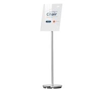 Supporto per poster in metallo A3 A4 girevole a 360 ° Espositore pubblicitario ultra sottile per aziende Vista orizzontale verticale per cartelli di avviso Poster promozioni