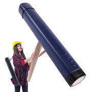 Supporto per poster, tubo per canne da mosca, supporto estensibile per poster, portatile, per trasportare e proteggere le tue opere d'arte e i documenti, Blu scuro, Refer to description, Unisex