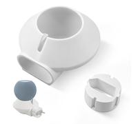 Supporto per presa per Apple HomePod mini - Supporto da parete bianco senza forare, con gestione del cavo e design salvaspazio per altoparlante in cucina, camera da letto, soggiorno e ufficio