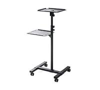 Supporto per proiettore Staffa da pavimento for proiettore con ruota universale montata su vassoio, comodino domestico, sollevamento rotante mobile, sala conferenze for ufficio Supporto per proiettore